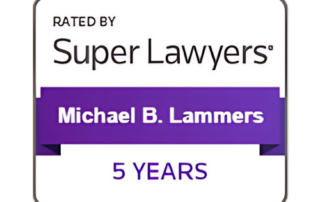 Mike lammers 5 year recognition super lawyers badge
