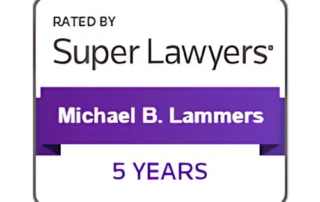Mike lammers 5 year recognition super lawyers badge
