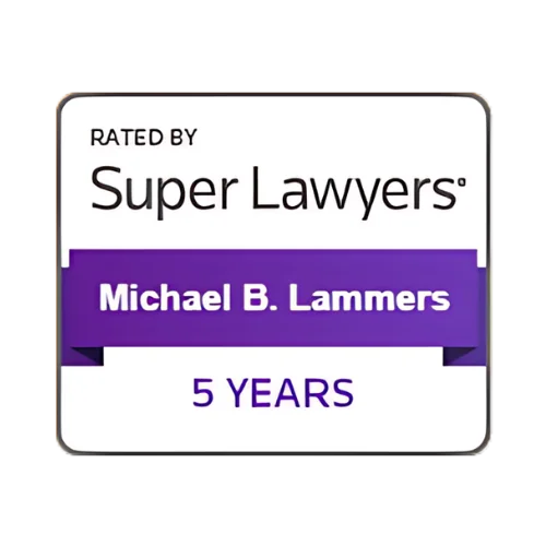 Mike lammers 5 year recognition super lawyers badge