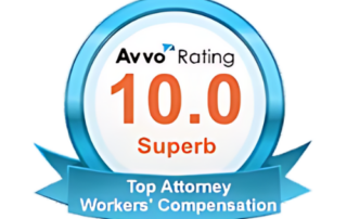 Avvo Workers' Compensation award badge