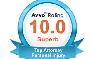 612 Injured Avvo award badge personal injury