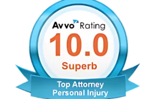 612 Injured Avvo award badge personal injury