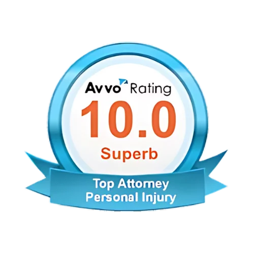 612 Injured Avvo award badge personal injury